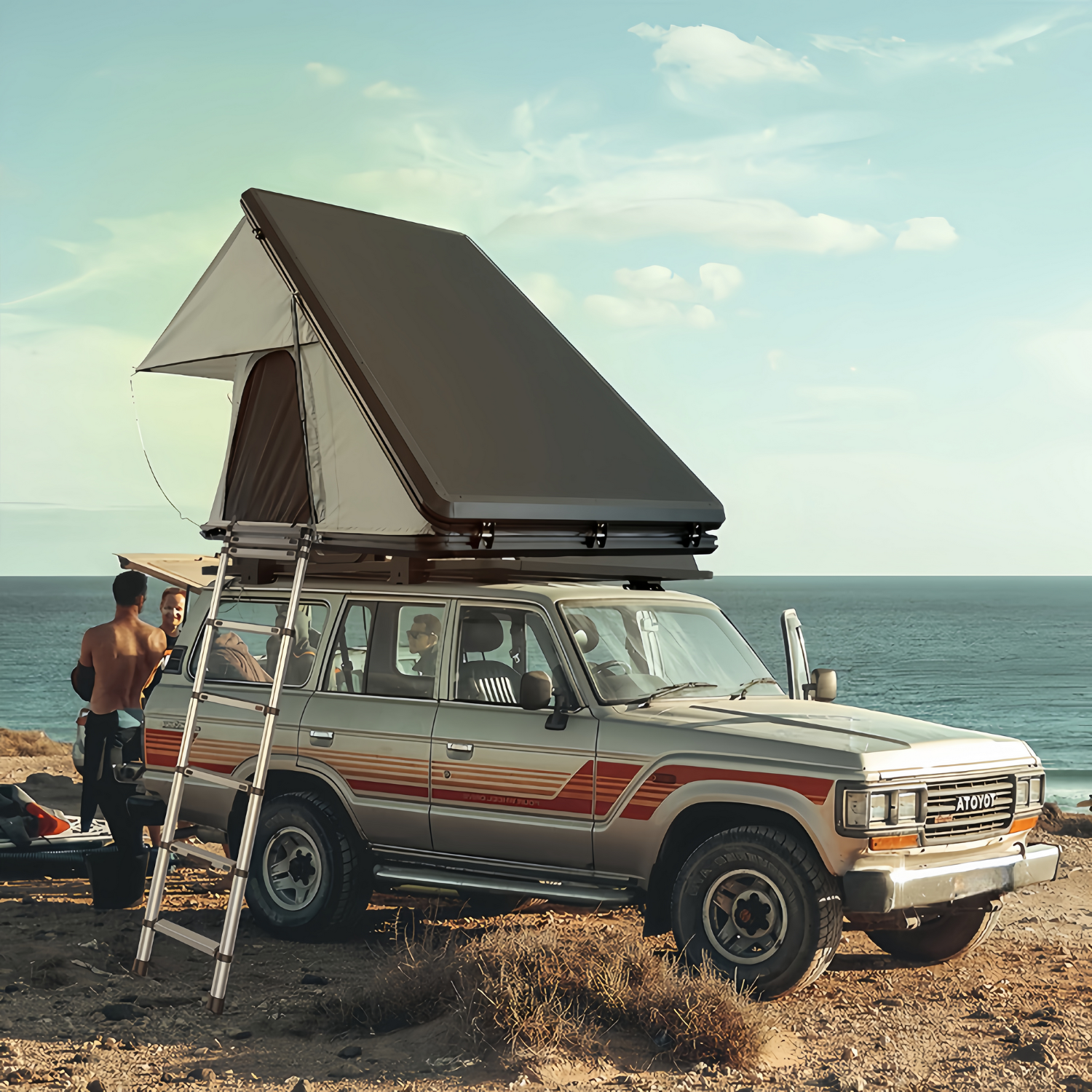 SWISS OUTDOOR S.O. Dachzelt VANLIFE ROOFI-1B mit Aluminium Hartschale Hardcover