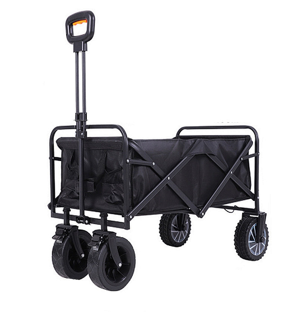 Elektrischer Bollerwagen BOLLERO mit Elektroantrieb & Akku – bis 100 kg Traglast schwarz