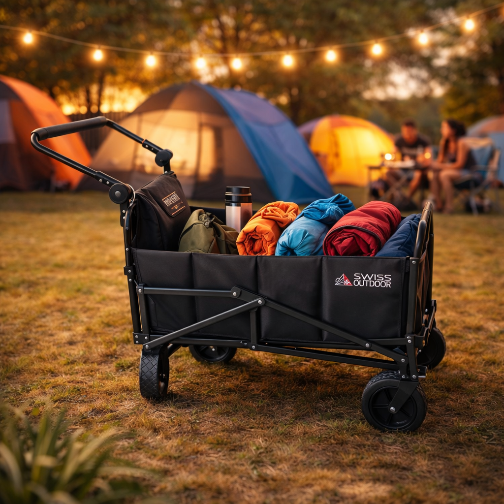 SWISS OUTDOOR S.O. Camping Bollerwagen Strandliege