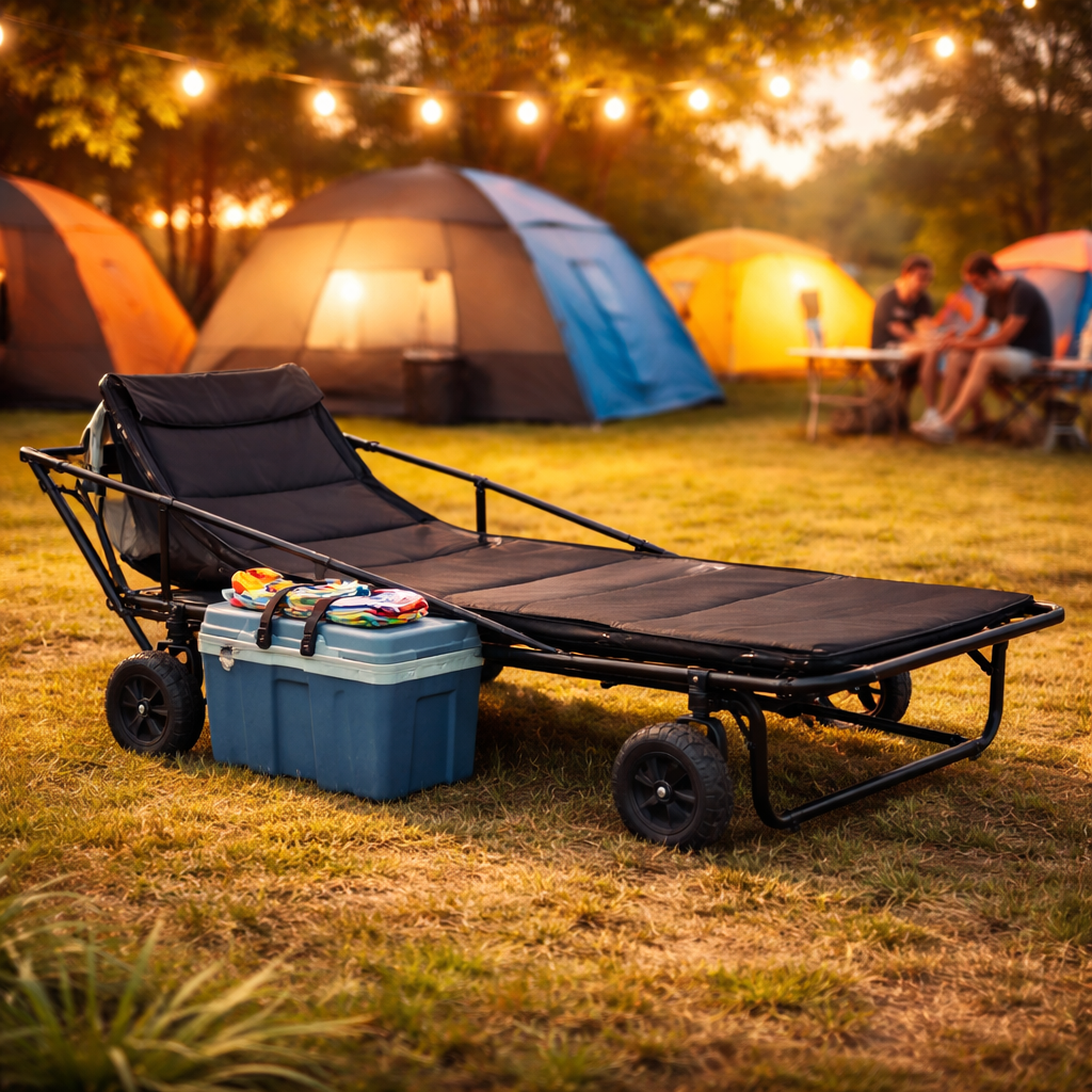 SWISS OUTDOOR S.O. Camping Bollerwagen Strandliege