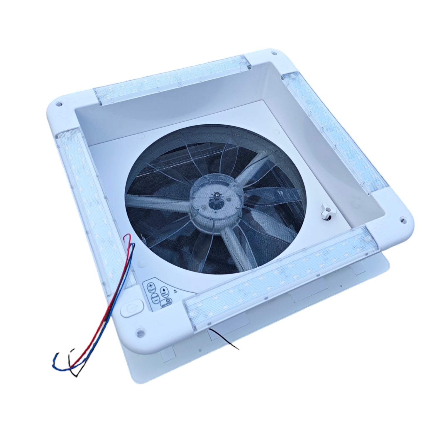 SWISS OUTDOOR S.O. Camper Dachlüfter 400x400 Vollelektrisch mit LED