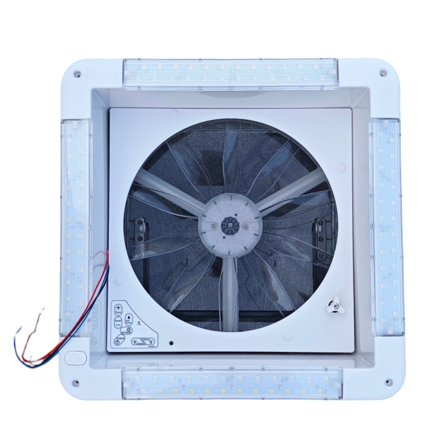 SWISS OUTDOOR S.O. Camper Dachlüfter 400x400 Vollelektrisch mit LED