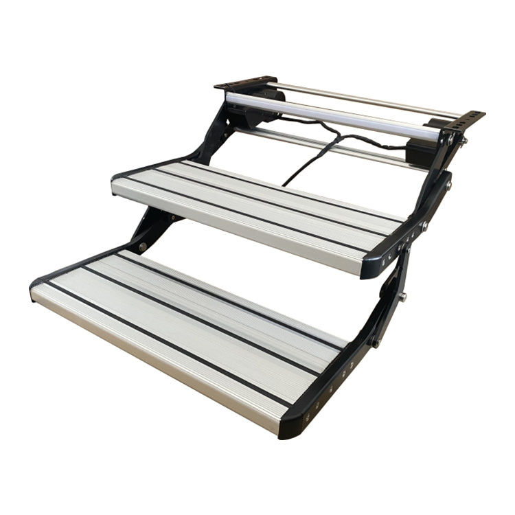 SWISS OUTDOOR S.O. Camper Trittstufe 2-fach ELEKTRISCH Aluminium Universell 600x210 2 Stufen
