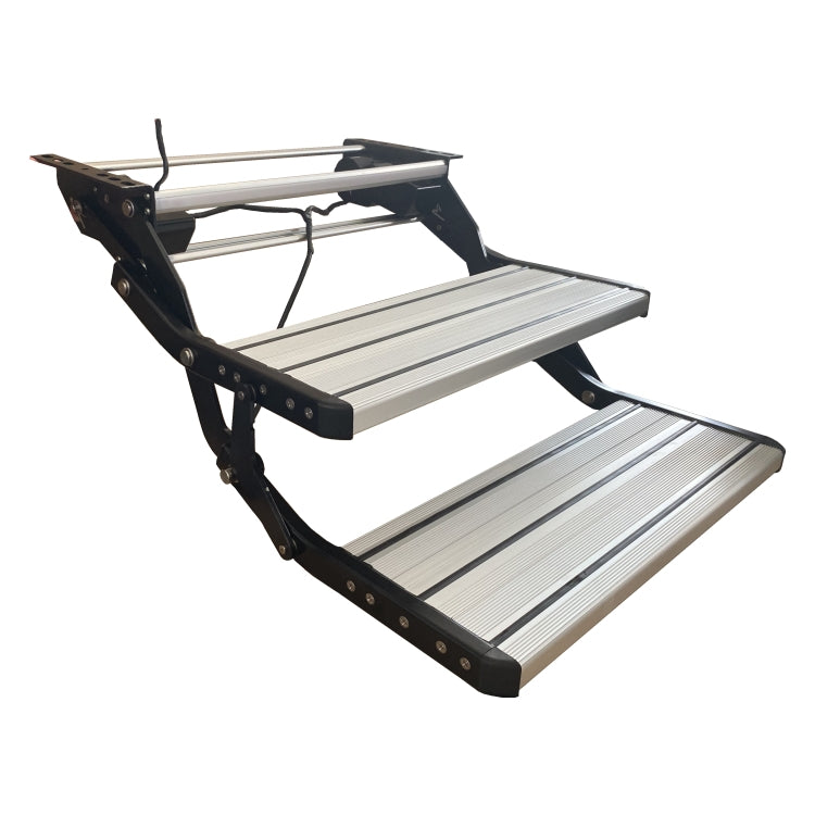 SWISS OUTDOOR S.O. Camper Trittstufe 2-fach ELEKTRISCH Aluminium Universell 600x210 2 Stufen