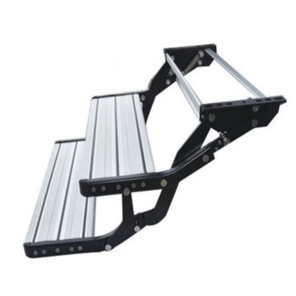 SWISS OUTDOOR S.O. Camper Trittstufe 2-fach Aluminium Universell 600x210 2 Stufen