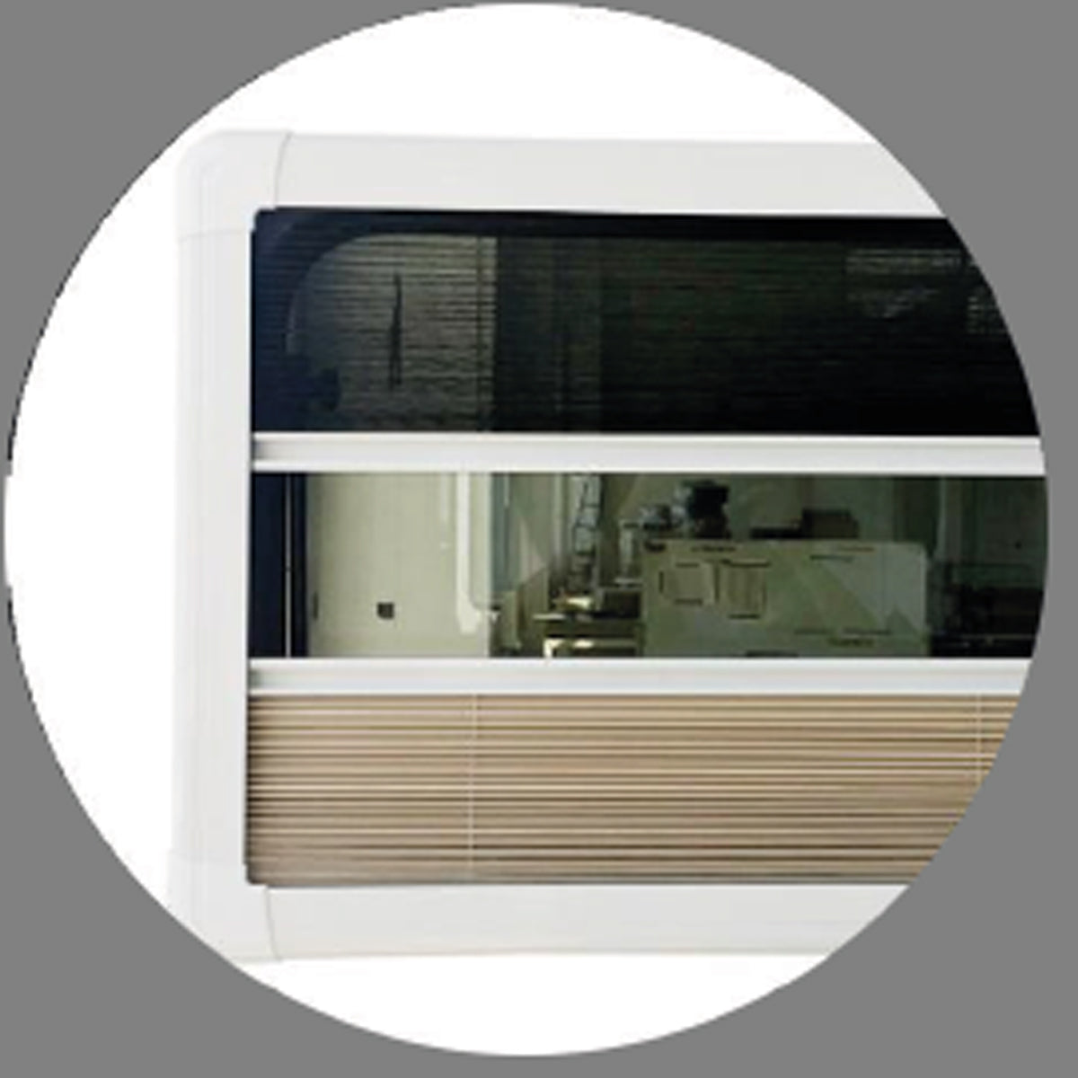SWISS OUTDOOR S.O. Dachfenster XL 700x500 Rund Innenrahmen weiß