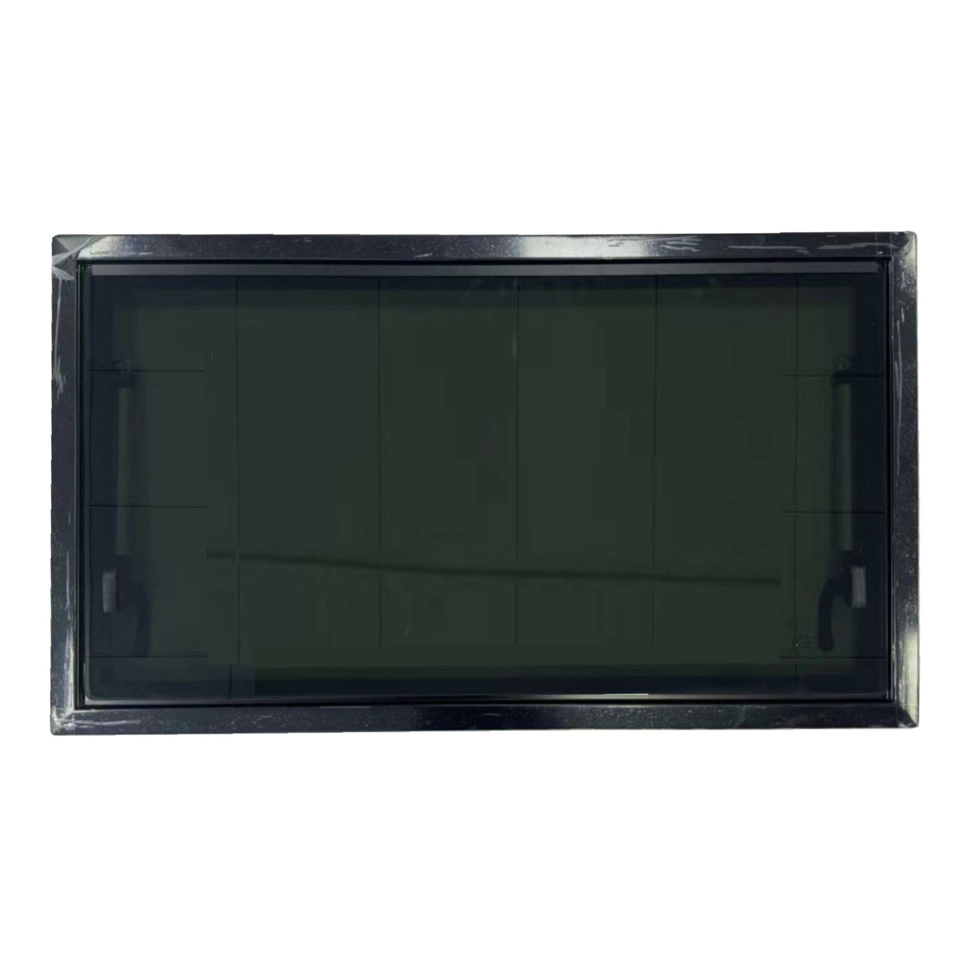 SWISS OUTDOOR S.O. Ausstellfenster Echtglas 700x400 Eckig Innenrahmen schwarz