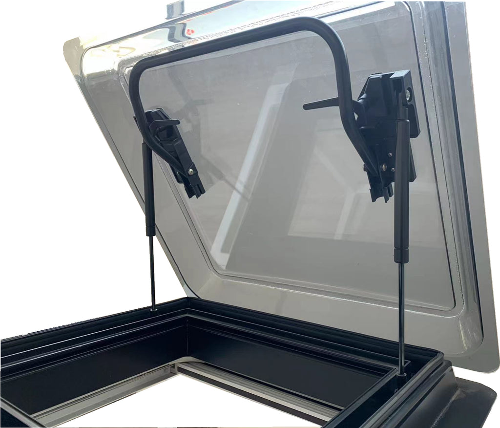 SWISS OUTDOOR S.O. Dachfenster XL Doppelacrylglas 700x500 Rund Innenrahmen schwarz