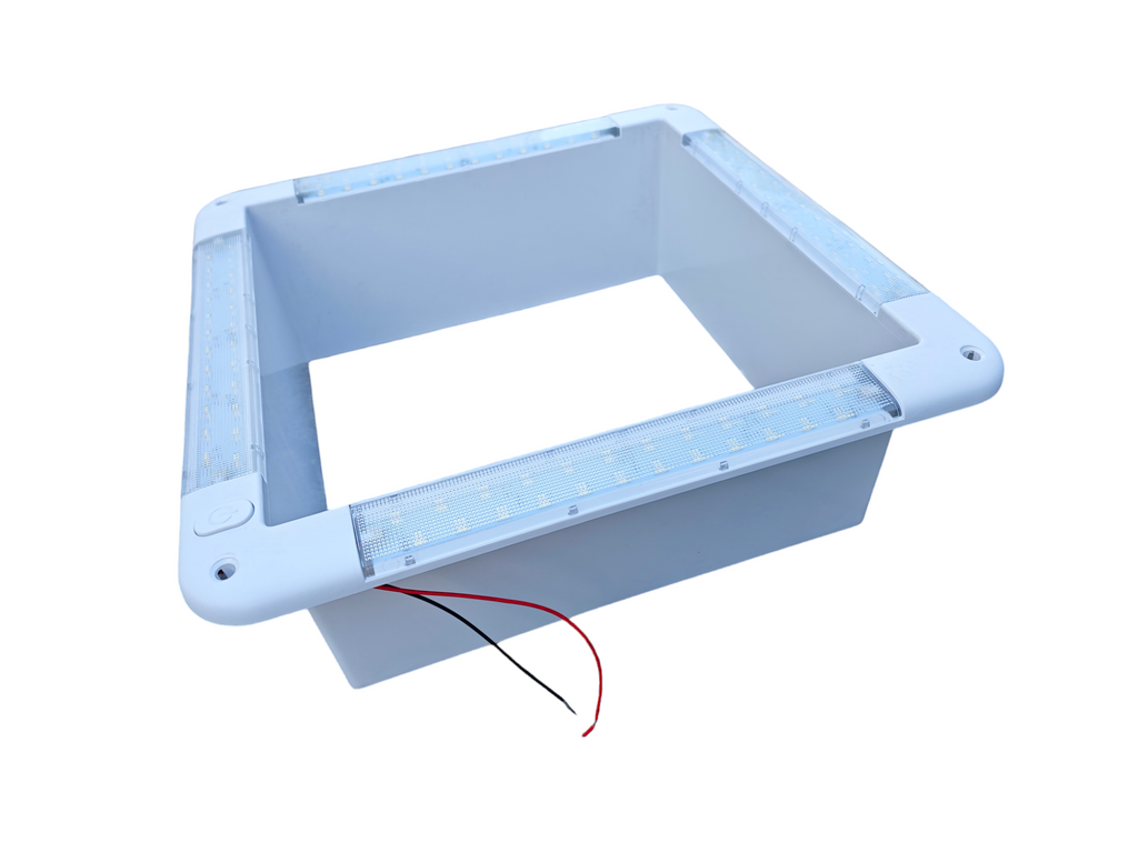 SWISS OUTDOOR S.O. Camper Dachlüfter 400x400 Vollelektrisch mit LED