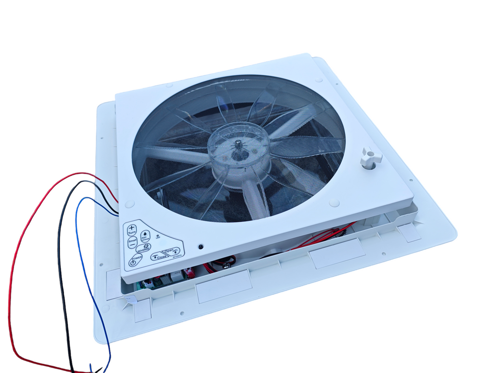 SWISS OUTDOOR S.O. Camper Dachlüfter 400x400 Vollelektrisch mit LED