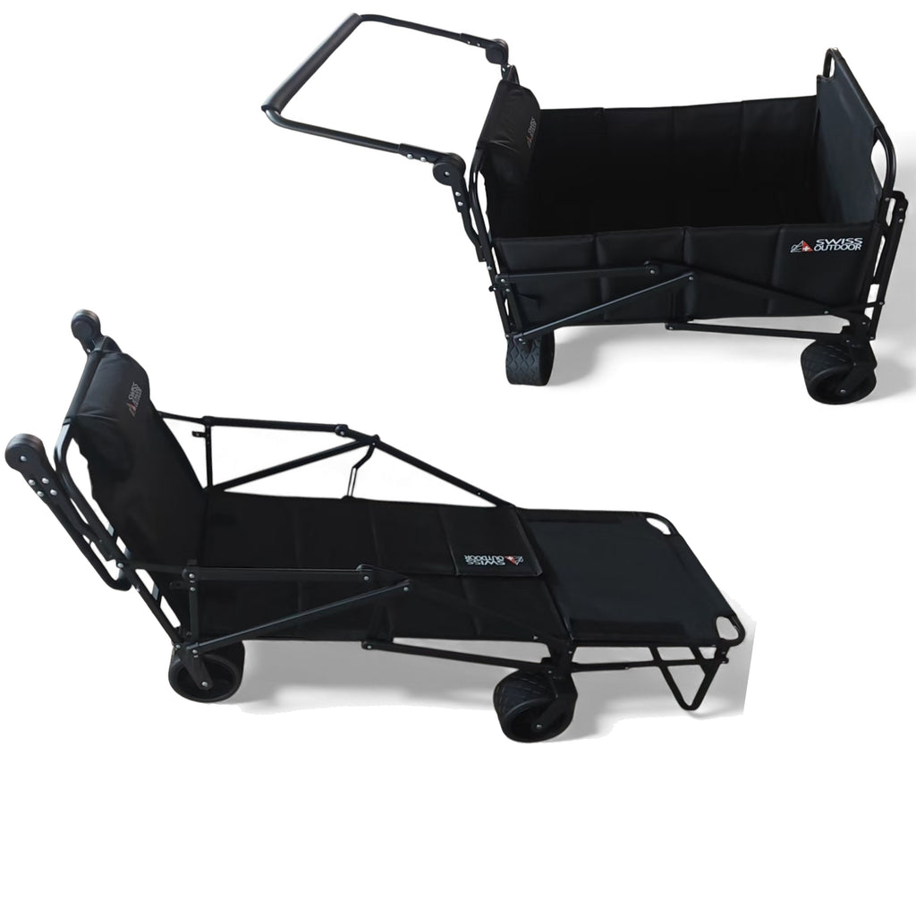 SWISS OUTDOOR S.O. Camping Bollerwagen Strandliege