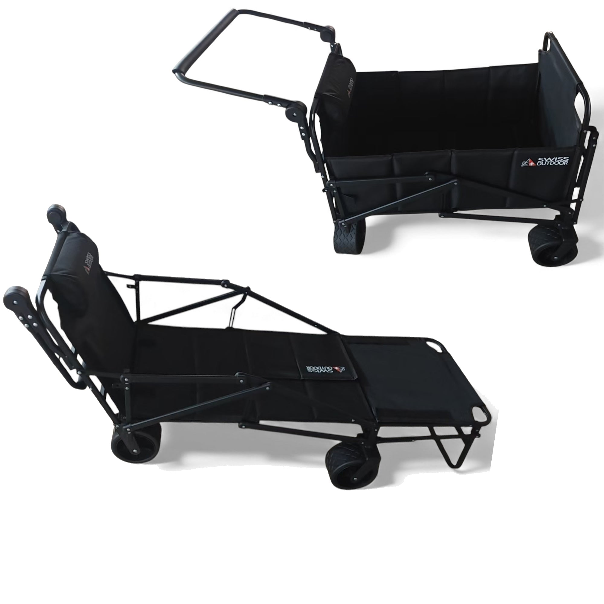 SWISS OUTDOOR S.O. Camping Bollerwagen Strandliege