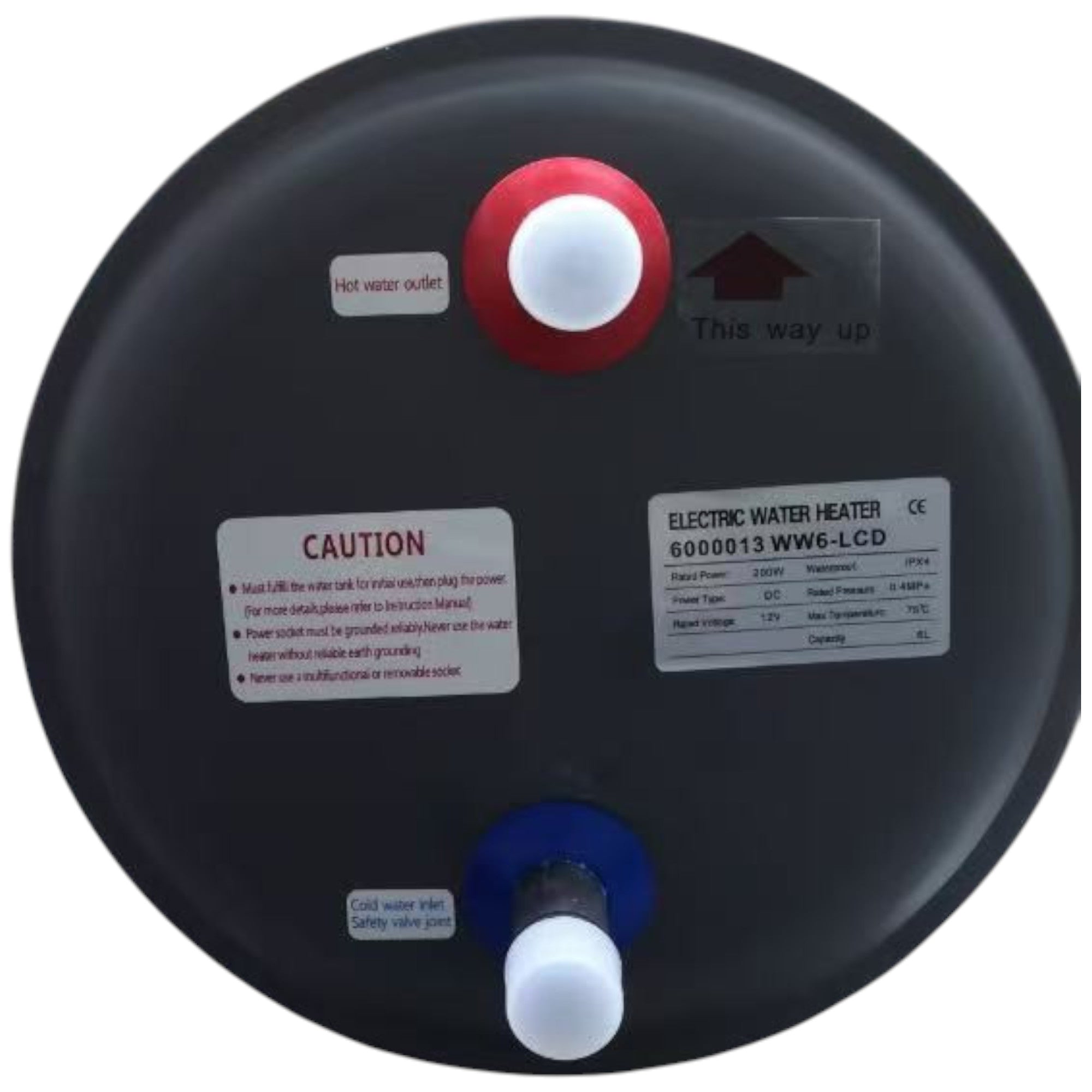 SWISS OUTDOOR S.O. 12V Camper Warmwasserboiler 10 Liter 200W Wohnwagen Boiler LCD Bedienelement