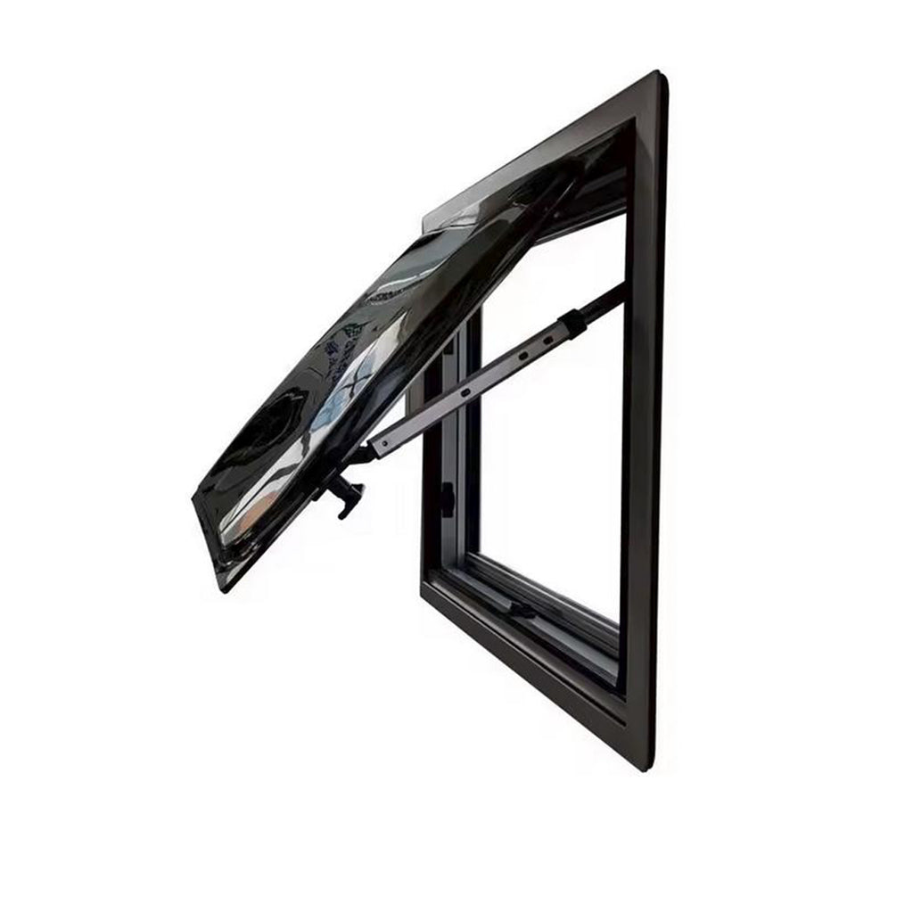 SWISS OUTDOOR S.O. Ausstellfenster Doppel Acryl 900x500 Eckig Innenrahmen schwarz