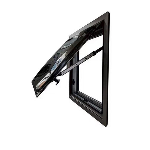 SWISS OUTDOOR S.O. Ausstellfenster Doppel Acryl 900x500 Eckig Innenrahmen schwarz