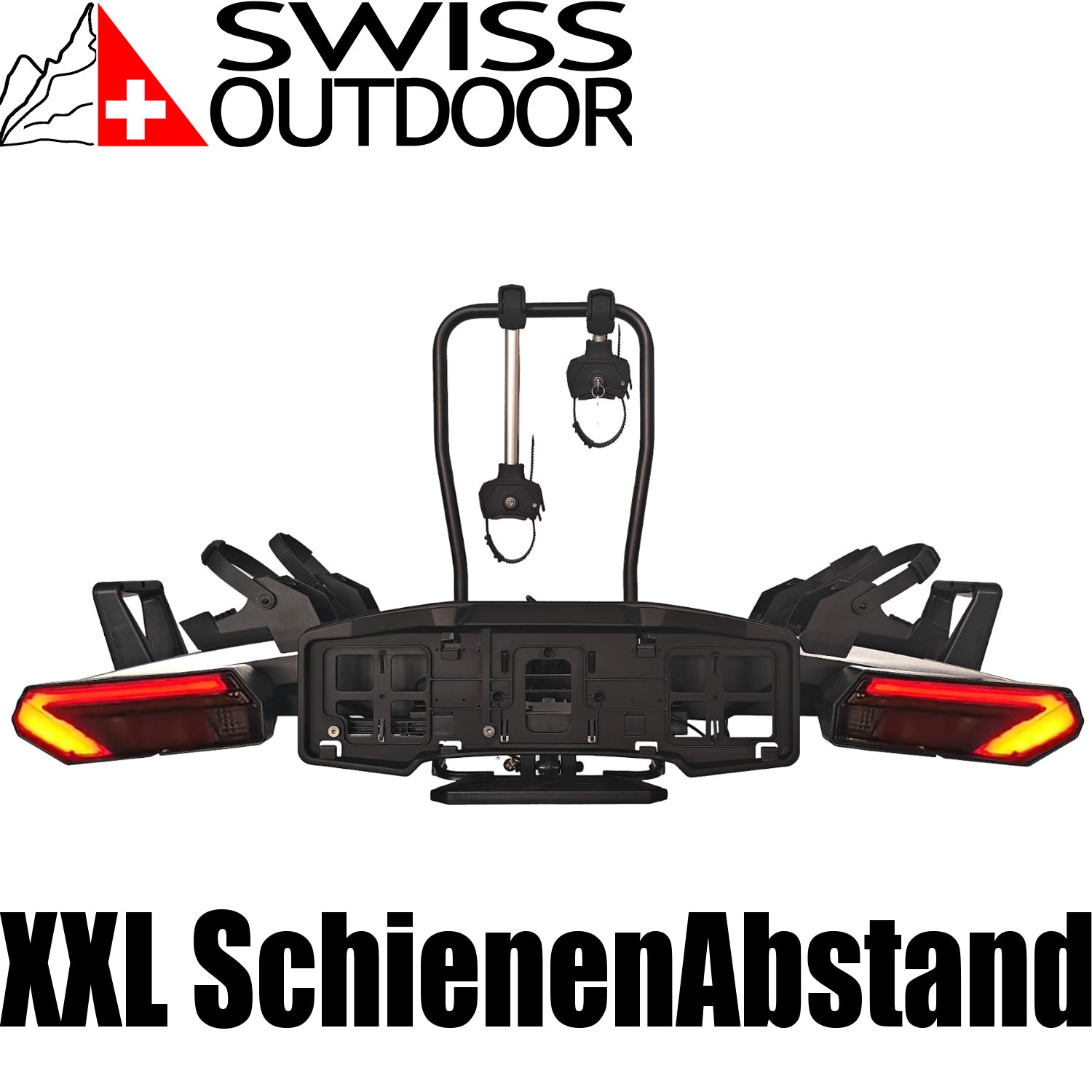 SWISS OUTDOOR S.O. Fahrradträger TW-PREMIUM-DUO faltbar LED Leicht