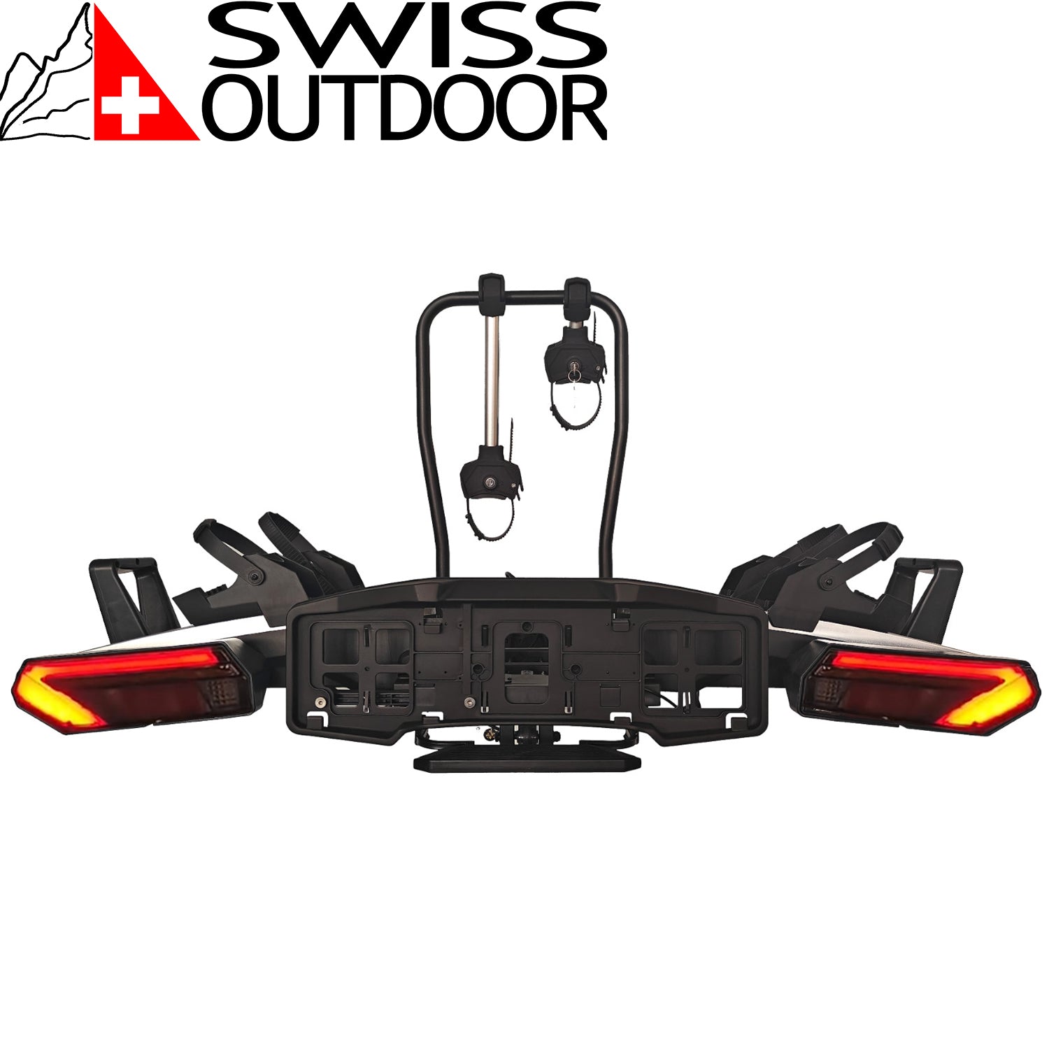 SWISS OUTDOOR S.O. Fahrradträger TW-PREMIUM-DUO faltbar LED Leicht