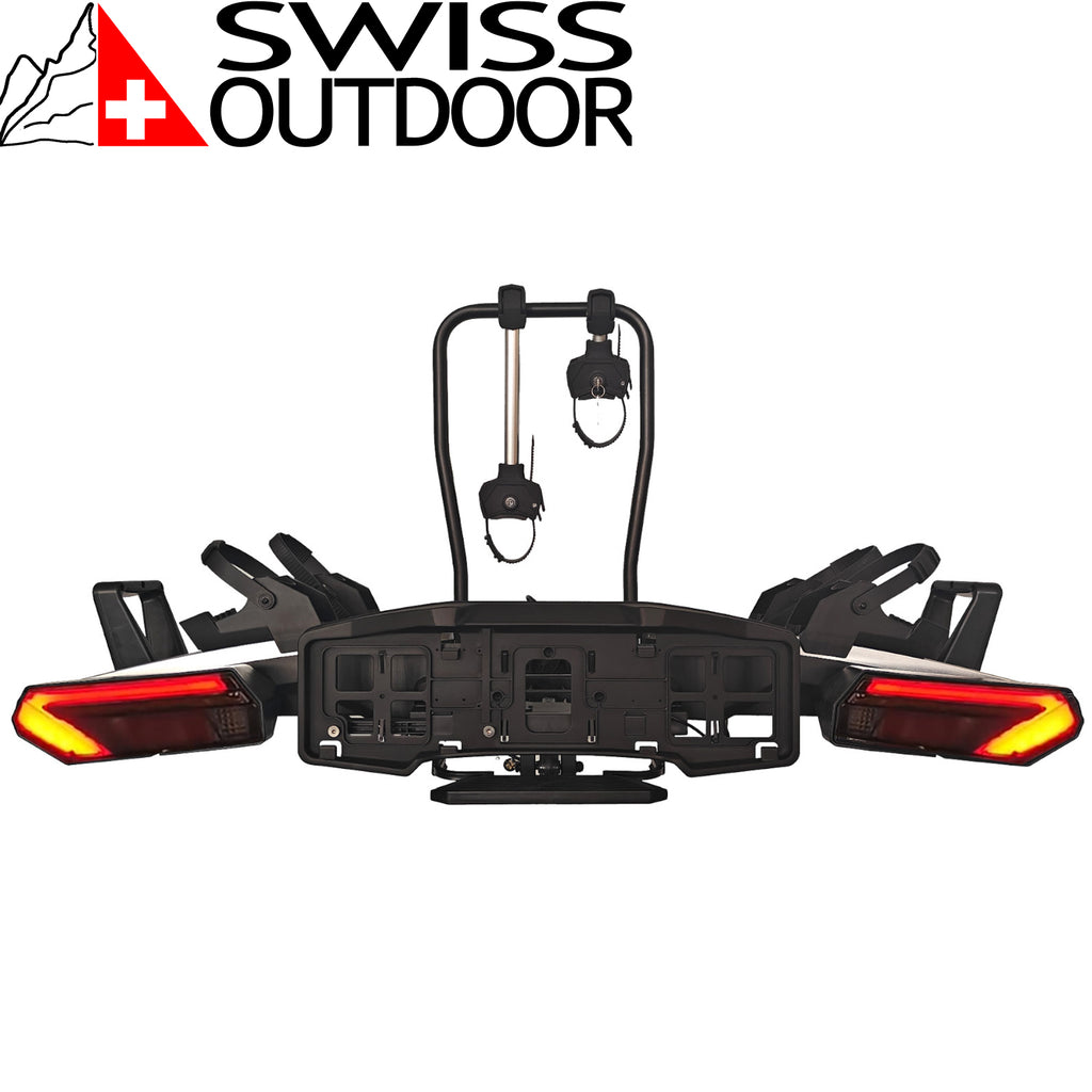 SWISS OUTDOOR S.O. Fahrradträger TW-PREMIUM-DUO faltbar LED Leicht