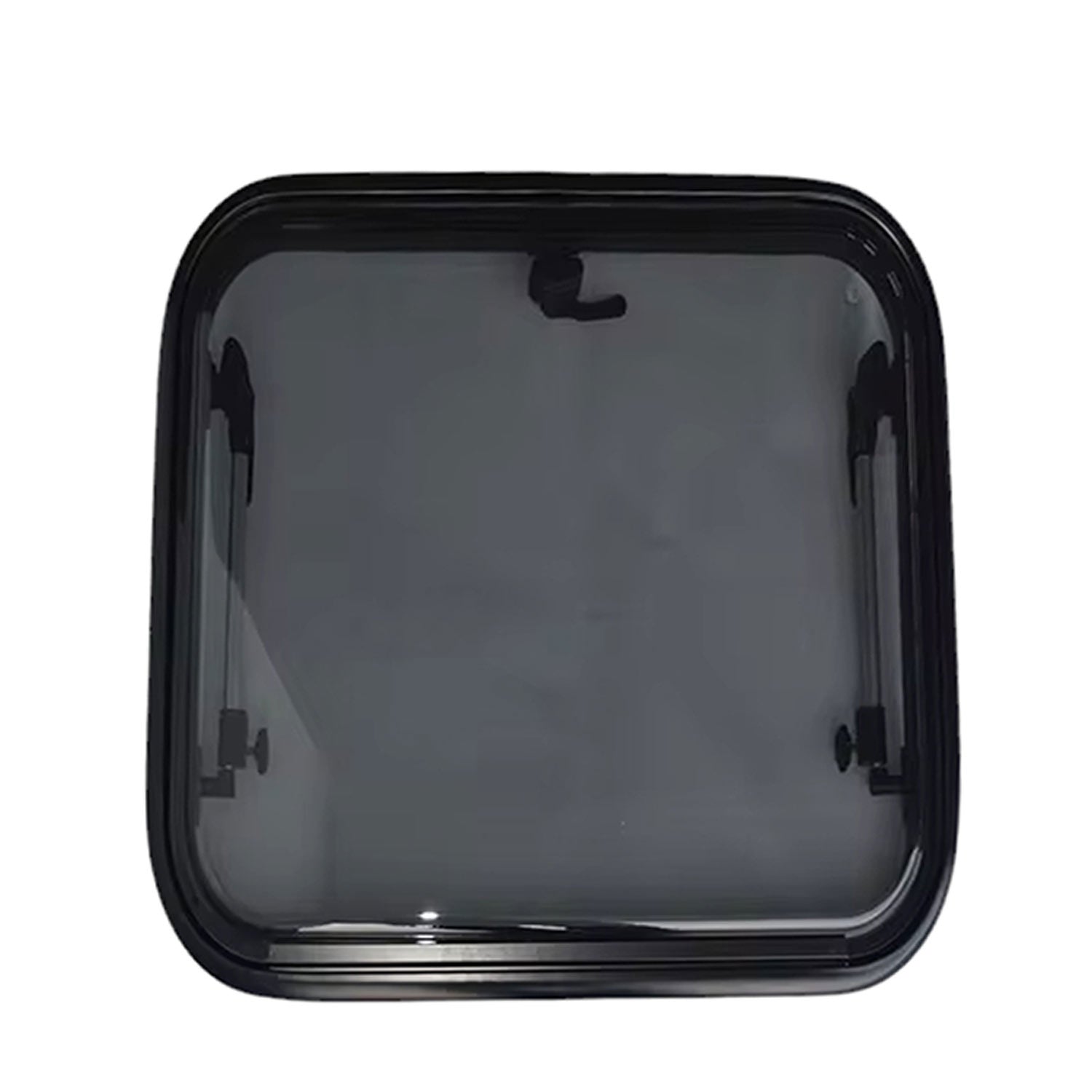 SWISS OUTDOOR S.O. Ausstellfenster Echtglas 400x300 Rund Innenrahmen weiß