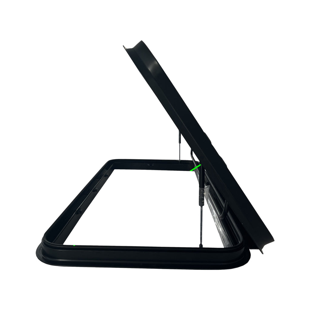 SWISS OUTDOOR S.O. Skylight RV XXL 1200x600 Real Glas Right Angle BLACK