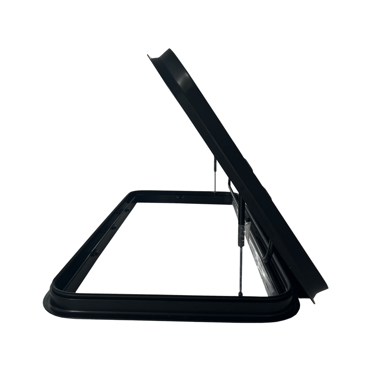 SWISS OUTDOOR S.O. Skylight RV XXL 1200x600 Real Glas Right Angle BLACK ELEKTRISCH