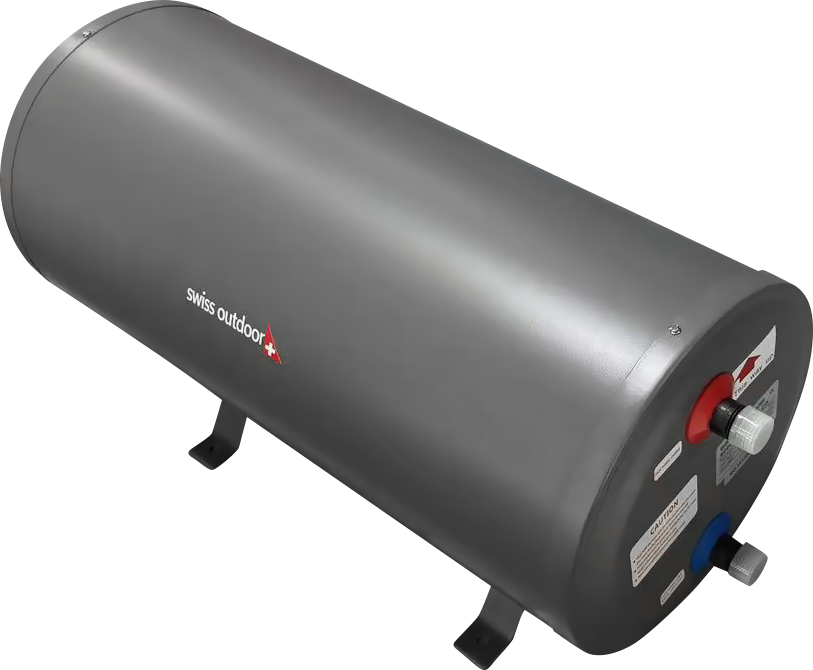 SWISS OUTDOOR S.O. 12V Camper Warmwasserboiler 10 Liter 200W Wohnwagen Boiler LCD Bedienelement