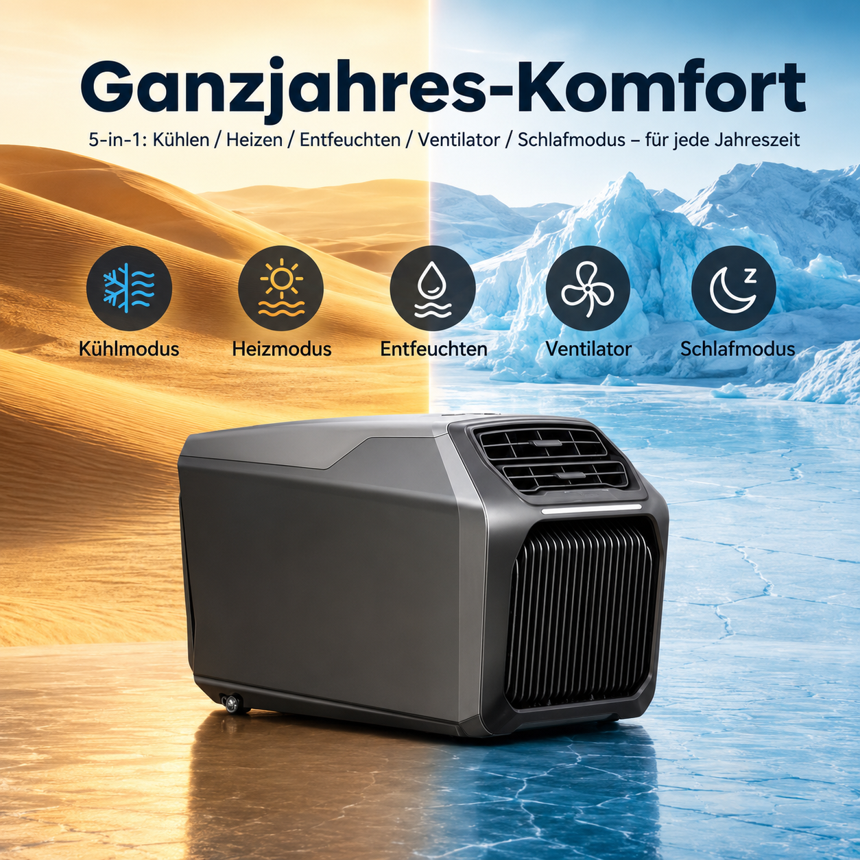 SWISS OUTDOOR S.O. Mobile Klimaanlage für Camper Camping Wohnmobil Home Office KLIMA