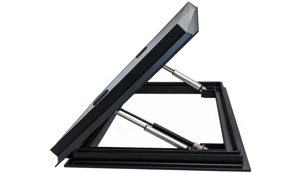SWISS OUTDOOR S.O. Dachfenster Skylight RV Echtglas Elektrisch 700x500 White