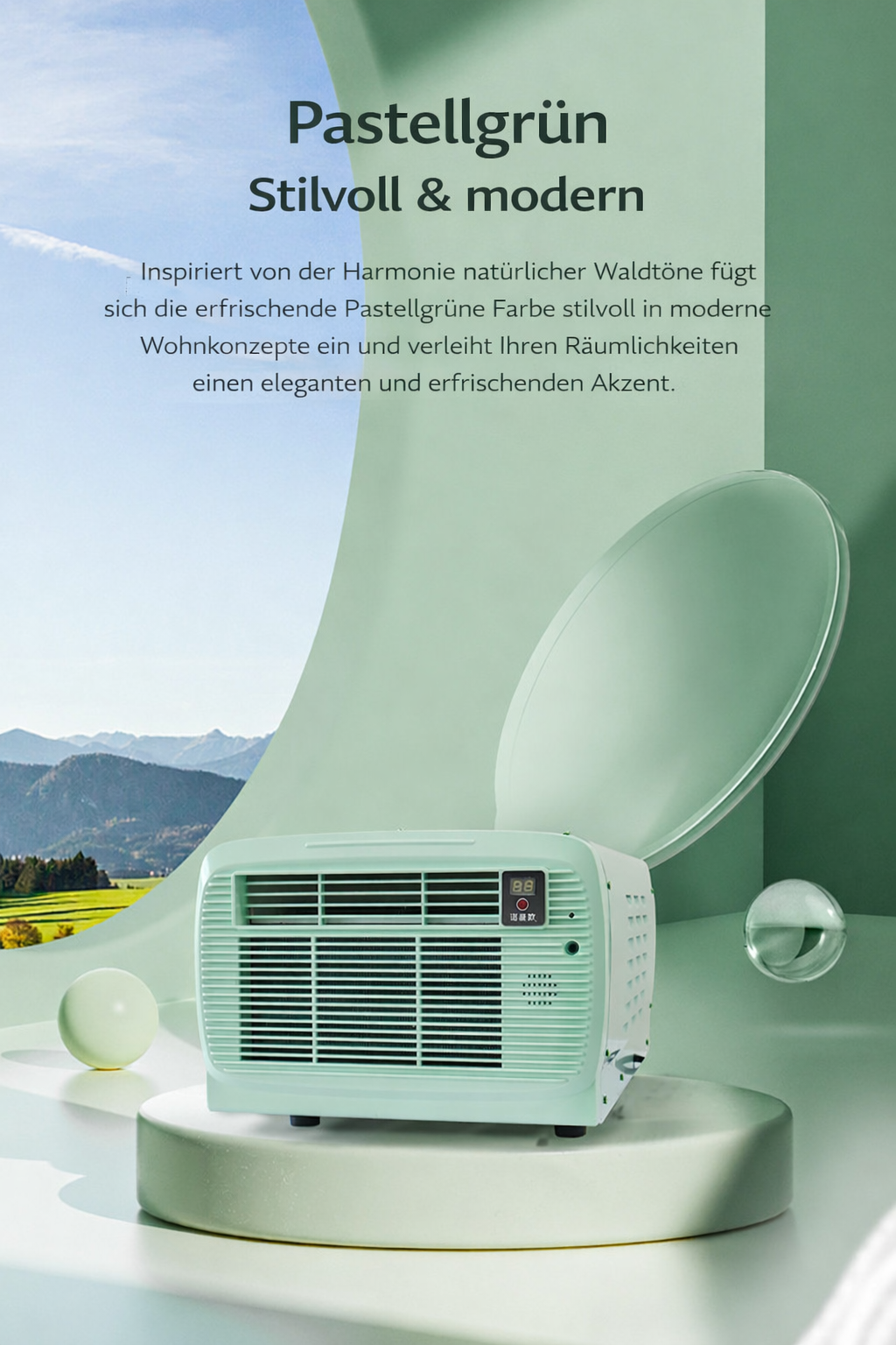 SWISS OUTDOOR S.O. Mobile Echte Mini Klimaanlage für Camper Camping Wohnmobil Home Office KLIMA