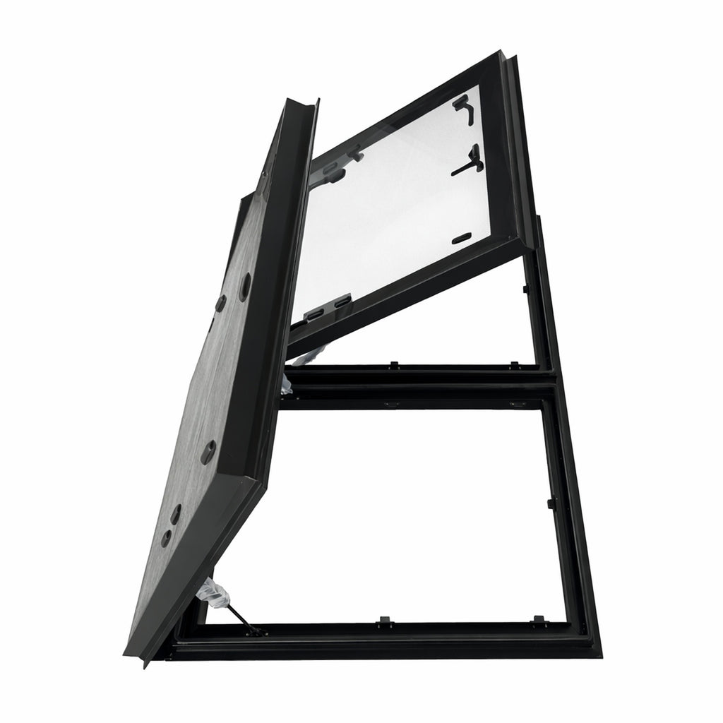 SWISS OUTDOOR S.O. Dachfenster MEGA XXL Echtglas 1200x800 Eckig Innenrahmen weiß
