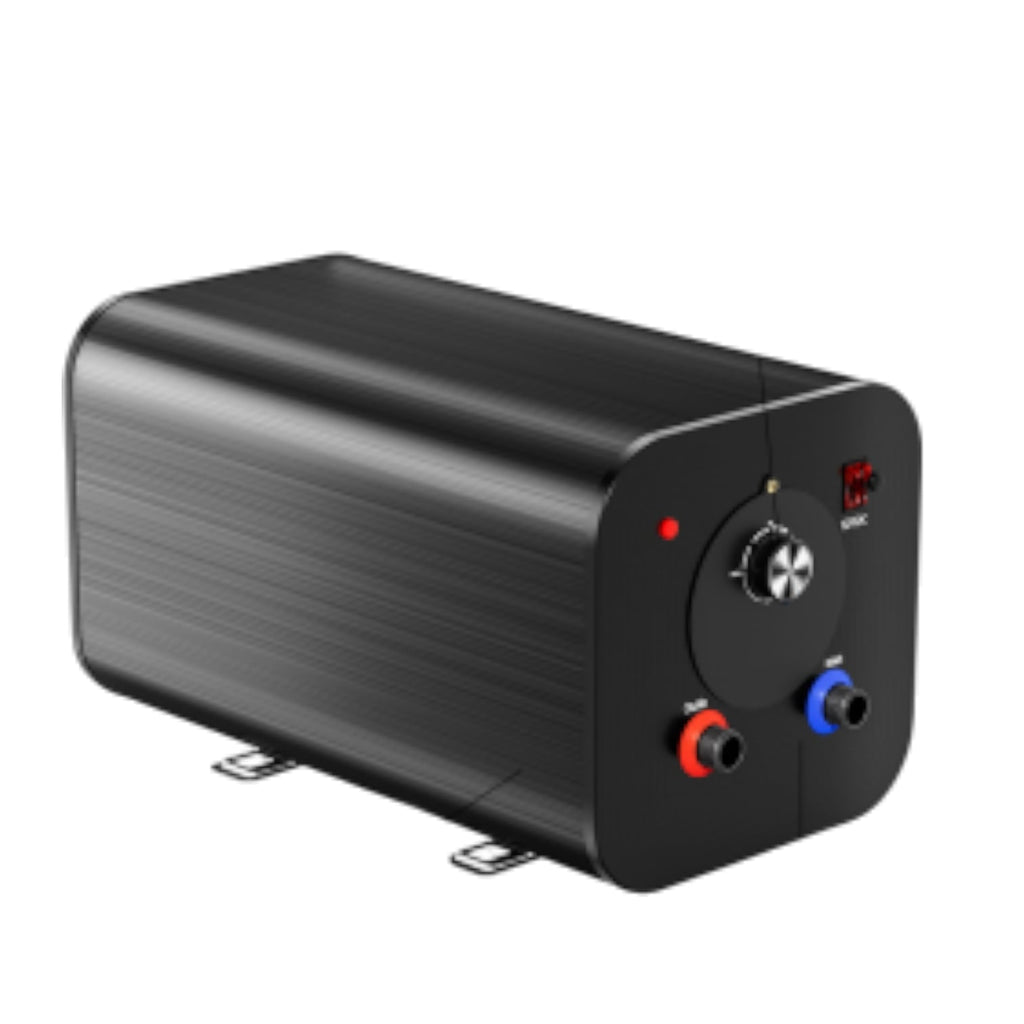 SWISS OUTDOOR S.O. 12V 230V HYBRID Camper Warmwasserboiler 10 Liter 300W / 600W Wohnwagen Boiler mit Bedienelement