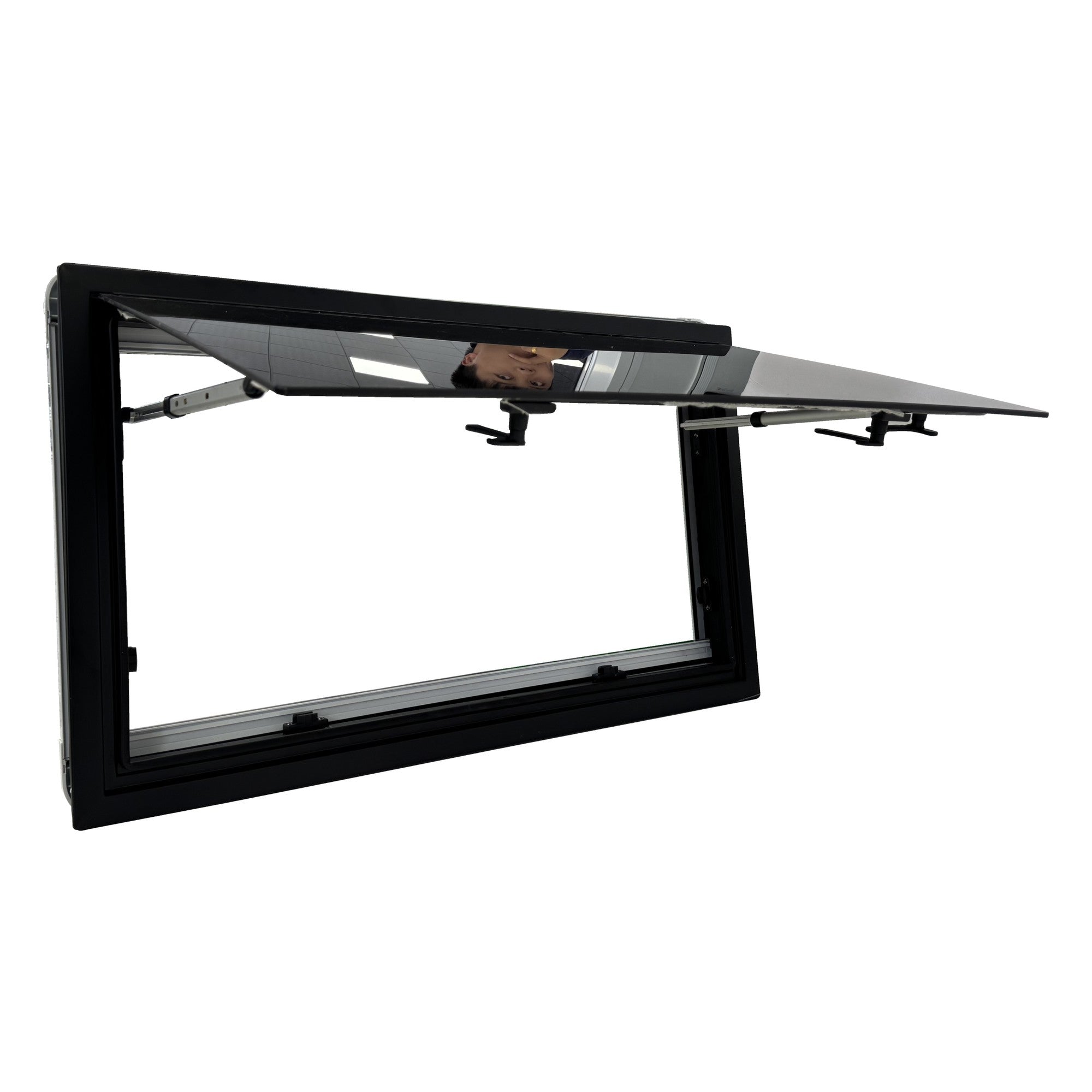 SWISS OUTDOOR S.O. Ausstellfenster ULTRAFLAT Doppel Acryl 900x500 Ecki – SwissOutdoor