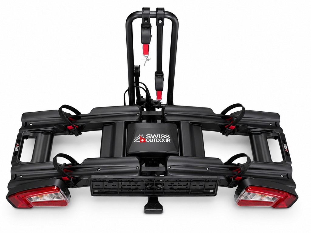 SWISS OUTDOOR S.O. Fahrradträger TW-PREMIUM-DUO II faltbar LED Leicht