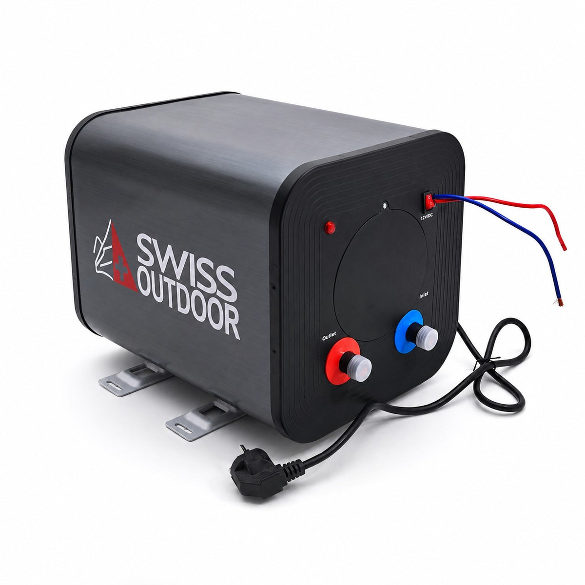 SWISS OUTDOOR S.O. 12V 230V HYBRID Camper Warmwasserboiler 6 Liter 300W Wohnwagen Boiler mit Bedienelement