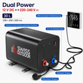 SWISS OUTDOOR S.O. 12V 230V HYBRID Camper Warmwasserboiler 30 Liter 300W / 600W Wohnwagen Boiler mit Bedienelement