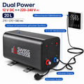SWISS OUTDOOR S.O. 12V 230V HYBRID Camper Warmwasserboiler 20 Liter  300W / 600W Wohnwagen Boiler mit Bedienelement