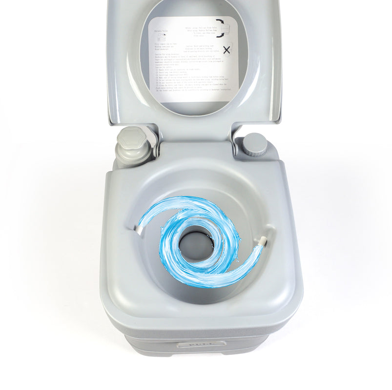 SWISS OUTDOOR S.O. Portable Campingtoilette 20L Mobil WC Camper Wohnmobil Boot Kolbenpumpe