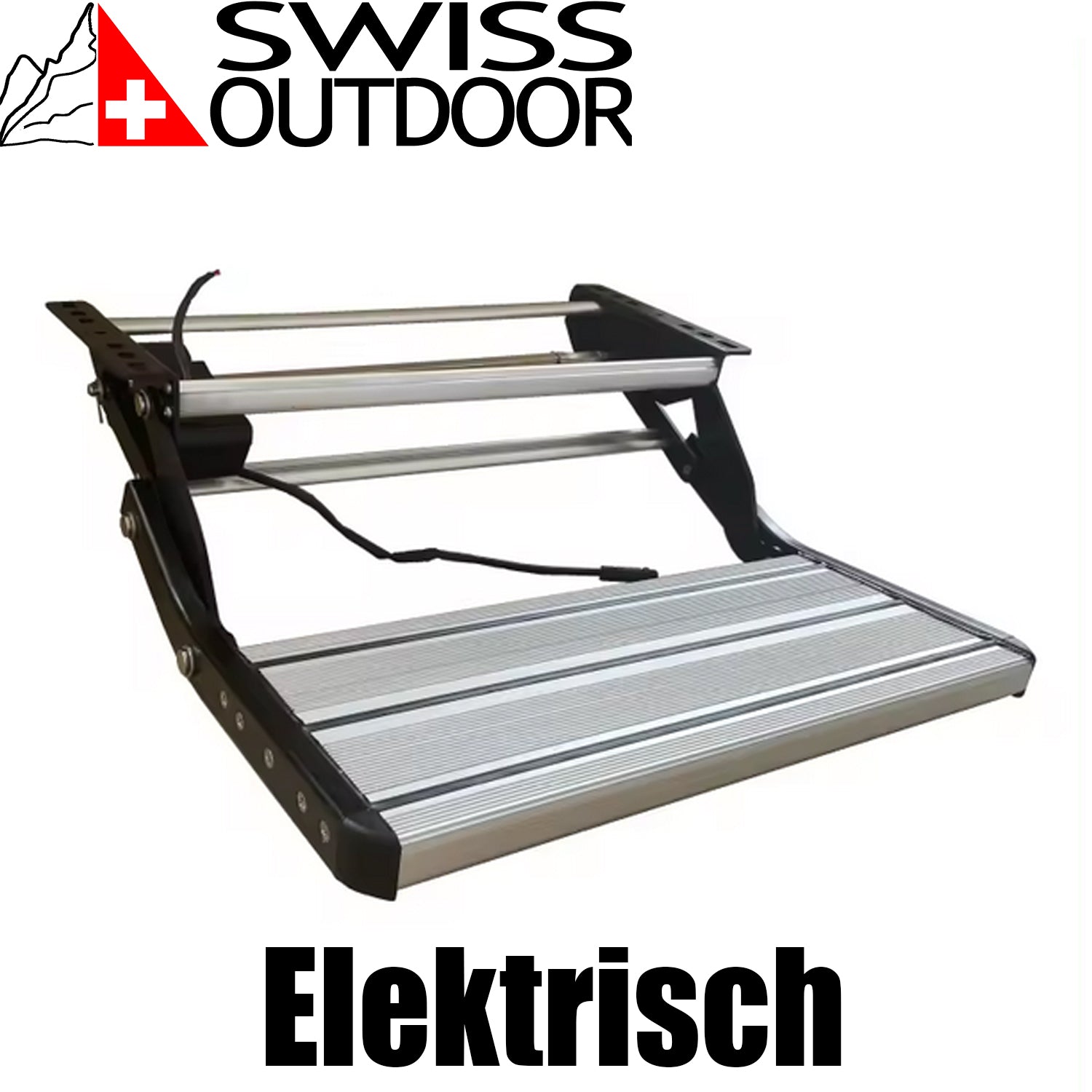 SWISS OUTDOOR S.O. Camper Trittstufe ELEKTRISCH Aluminium Universell 600x210